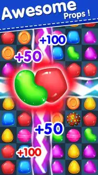 Candy Yummy - New Bears Candy Match 3 Games Free Screen Shot 1