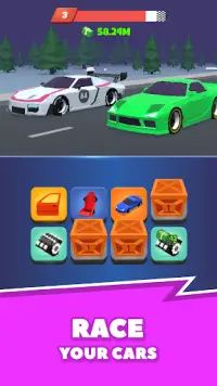 Night Race - Idle Car Merger Screen Shot 2