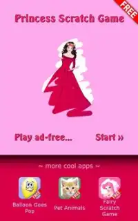 Princess Scratch for Kids Free Screen Shot 0