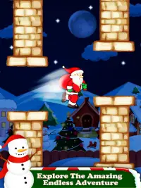 Christmas Game Flying Santa Screen Shot 0
