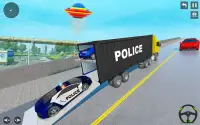 US Police Bike Car Transport Truck Simulator 2021 Screen Shot 0