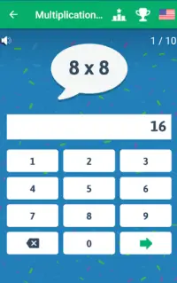 Multiplication Tables - Free Math Game Screen Shot 6