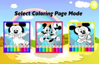 Art mickey Coloring Page Mouse Cartoon Screen Shot 2