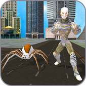Robot Spider Multiple Robot Hero City