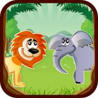 Zoo Animals Sounds Games - Coloring Jigsaw Puzzle