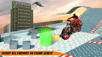 Superhero Moto Stunt Bike Attack Race Screen Shot 3