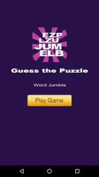Guess the Puzzle - Word Jumble Screen Shot 4