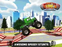 Monster truck driving Screen Shot 1