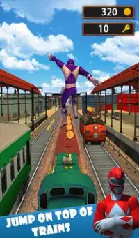 Subway Surf Ninja: Rangers Steel Run Screen Shot 10