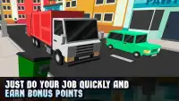 Cube Garbage Truck Simulator Screen Shot 2