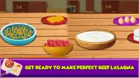 Beef Lasagna Maker Kitchen: Pasta Cooking Games Screen Shot 1