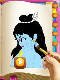 Gopi Krishna Coloring Pages - Radha Krishna Games Screen Shot 0