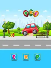 Coloring   ABC game Vehicles for Toddlers Screen Shot 7