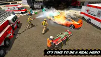 FireFighter Emergency Rescue Game-Ambulance Rescue Screen Shot 4