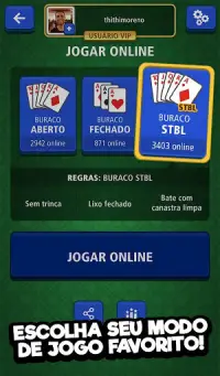 Buraco Online Jogatina: Jogos de Cartas de Baralho Screen Shot 10