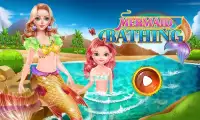 mermaid bathing girls games Screen Shot 0