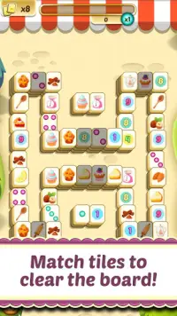 Mahjong Solitaire Cupcake Bakery Screen Shot 0