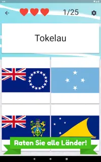 Ozeanien und Australien Quiz - Länder und Flaggen Screen Shot 18