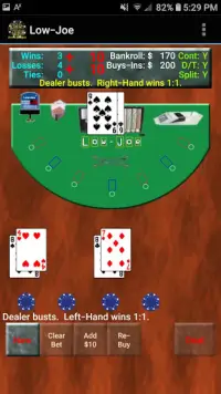 Low-Joe: Reverse Blackjack Screen Shot 2