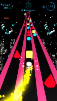 Beat Runner - trò chơi âm nhạc Screen Shot 0