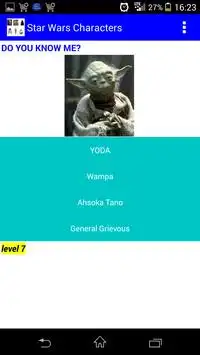 Star Wars Quiz Screen Shot 1