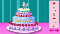 शादी का केक खेल - लड़की का खेल Screen Shot 1