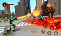 लौ सुपर हीरो लड़ाई: पागल शहर सेनानी 3 डी Screen Shot 8
