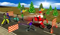Papai Noel de Natal Super Runner Vs miúdos loucos Screen Shot 17