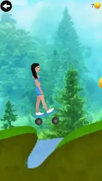 スケートボードクライミングの女の子のゲーム Screen Shot 2
