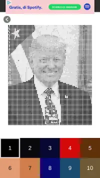 Color by number : The President Pixel Art Screen Shot 3