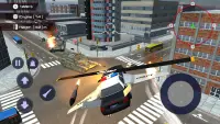 Inseguimento della polizia in auto volante 3D Screen Shot 2