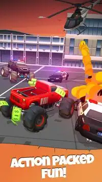 Monster Truck vs Cops Screen Shot 1