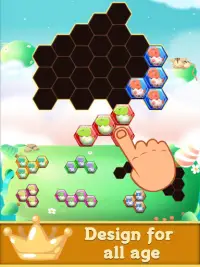 ディノヘキサパズルゲーム : 恐竜ヘキサブロックパズル Screen Shot 6