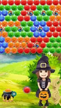 Funny Witch Pop Bubble Adventure Screen Shot 1