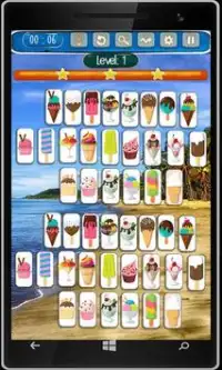 Mahjong Solitaire Ice Cream Screen Shot 1