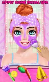 Bonito menina maquiagem salão: Face Makeover Spa Screen Shot 0