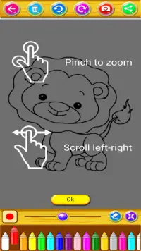 Coloring and Learn Animals Screen Shot 1