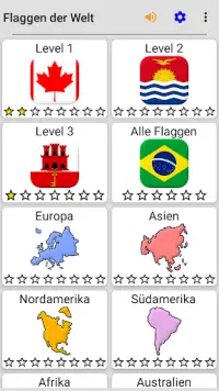 Flaggen aller Länder der Welt Nationalflaggen-Quiz Screen Shot 3
