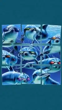 Dolphins Jigsaw Puzzle Screen Shot 5
