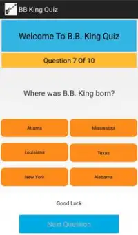 B.B. King Quiz Screen Shot 3