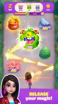 Bounceville Stories: Bubble Pop & Witch-Blast Game Screen Shot 1