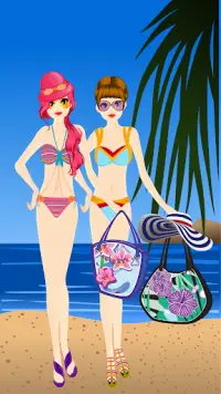 Dress Up Girl Game - Beach Screen Shot 2