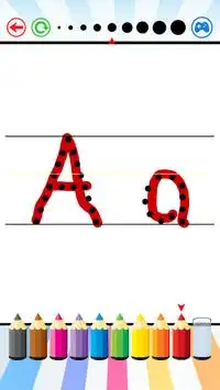 ABC 123 alfabeto inglese corsivo scrittura a mano Screen Shot 3