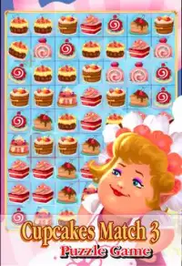 Deluxe Cupcakes Match 3 Screen Shot 3