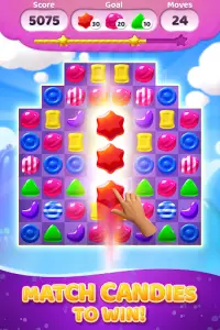 Candy Deluxe - 3-Gewinnt Quest & Puzzle-Spiel Screen Shot 0
