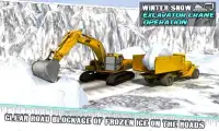 Winter Snow Excavator Crane Op Screen Shot 1