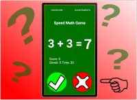 Speed mental math Game Screen Shot 0