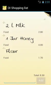 OI Shopping list Screen Shot 6