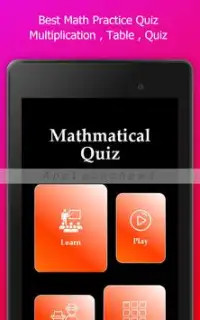 Mathmatical Quiz Screen Shot 13