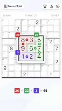 Killer-Sudoku - Sudoku-Rätsel Screen Shot 1